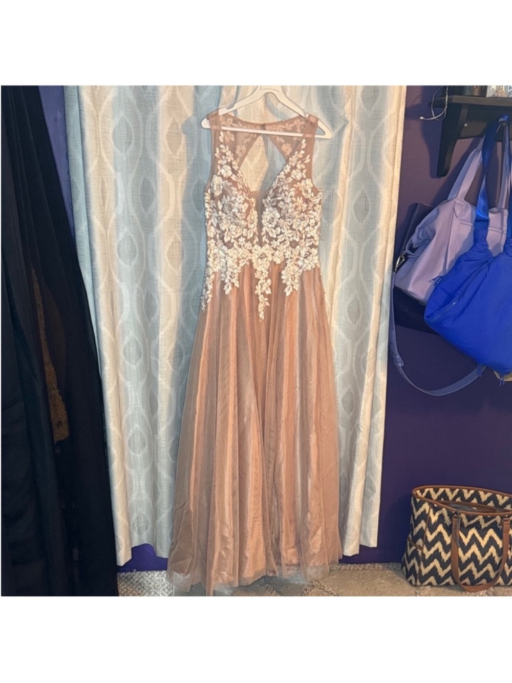 Nox Narianna Formal Dress Tan Size L